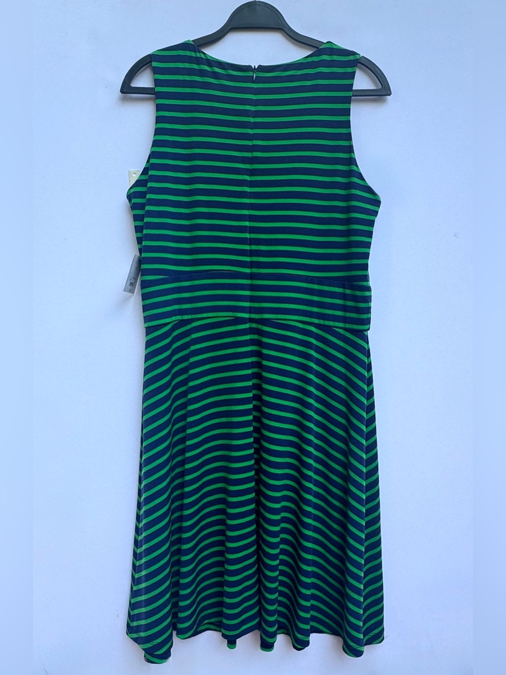 NWT Liz Claiborne Striped Keyhole Fit-and-Flare Midi Dress – Size 16